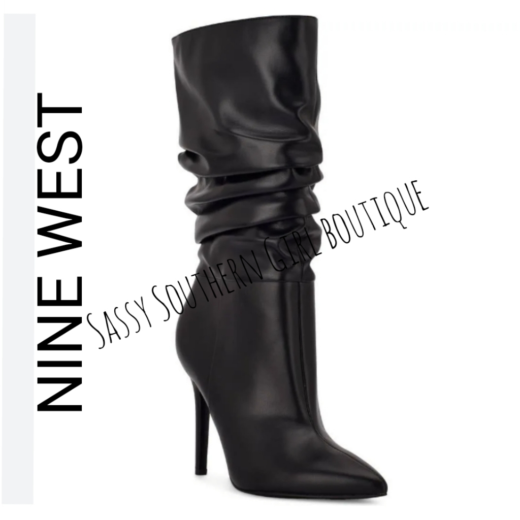 Nine West Black Stiletto Boots